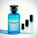 Décant Fragsplit d’Afternoon Swim de Louis Vuitton, aux notes d’agrumes fraîches, en formats 1 ml à 10 ml, livré en Suisse et France.