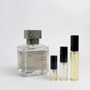 Décant Fragsplit de Masculin Pluriel par Maison Francis Kurkdjian, une fougère masculine à la lavande, au vétiver et au cuir, de 1ml à 10ml.