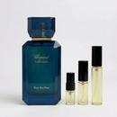 Décant Fragsplit de Nuit des Rois par Chopard, parfum unisexe aux accents de rose, oud et épices, à essayer sur la peau en formats 1 à 10 ml.