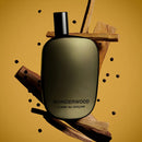 Échantillon Wonderwood de Comme des Garçons par Fragsplit : un boisé aux accents de cèdre et santal, à essayer avant d’acheter.