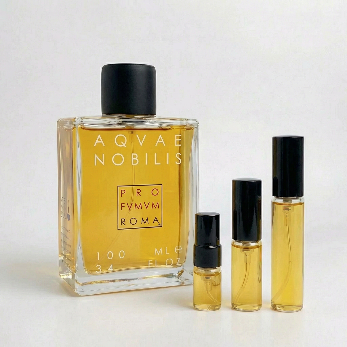 Décant Fragsplit d’Acquae Nobilis de Profumum Roma, en formats 1 ml, 2 ml, 5 ml ou 10 ml pour essayer ce parfum unisexe sur la peau.