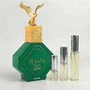 Al Bashiq Sama de Nabeel en décant Fragsplit, formats 1 ml, 2 ml, 5 ml ou 10 ml pour essayer ce parfum unisexe sur la peau.