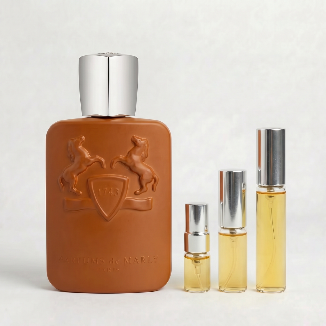 Décant Fragsplit d’Althaïr de Parfums de Marly, échantillon en petit format pour essayer sur la peau avant d’acheter, livré en Suisse et France.
