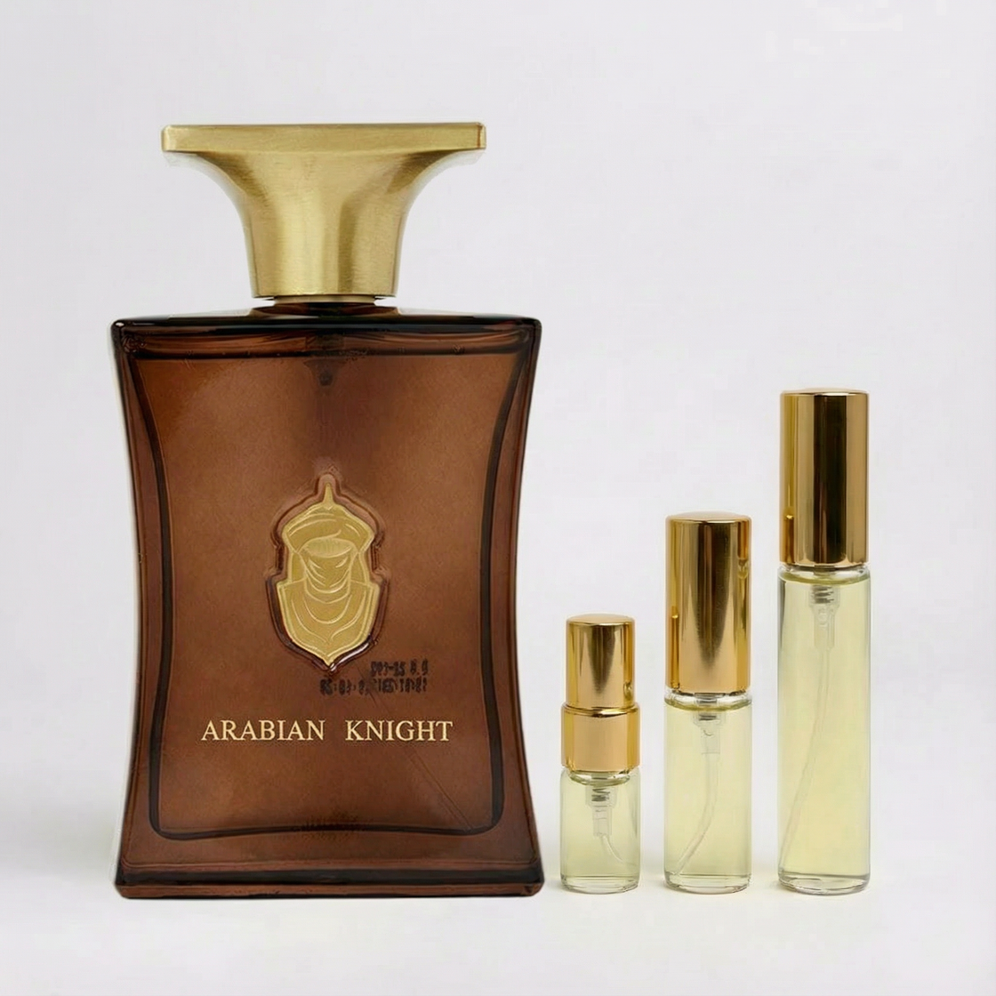 Décant Fragsplit Arabian Knight d’Arabian Oud, en formats 1 ml, 2 ml, 5 ml ou 10 ml, pour essayer ce parfum masculin sur la peau.