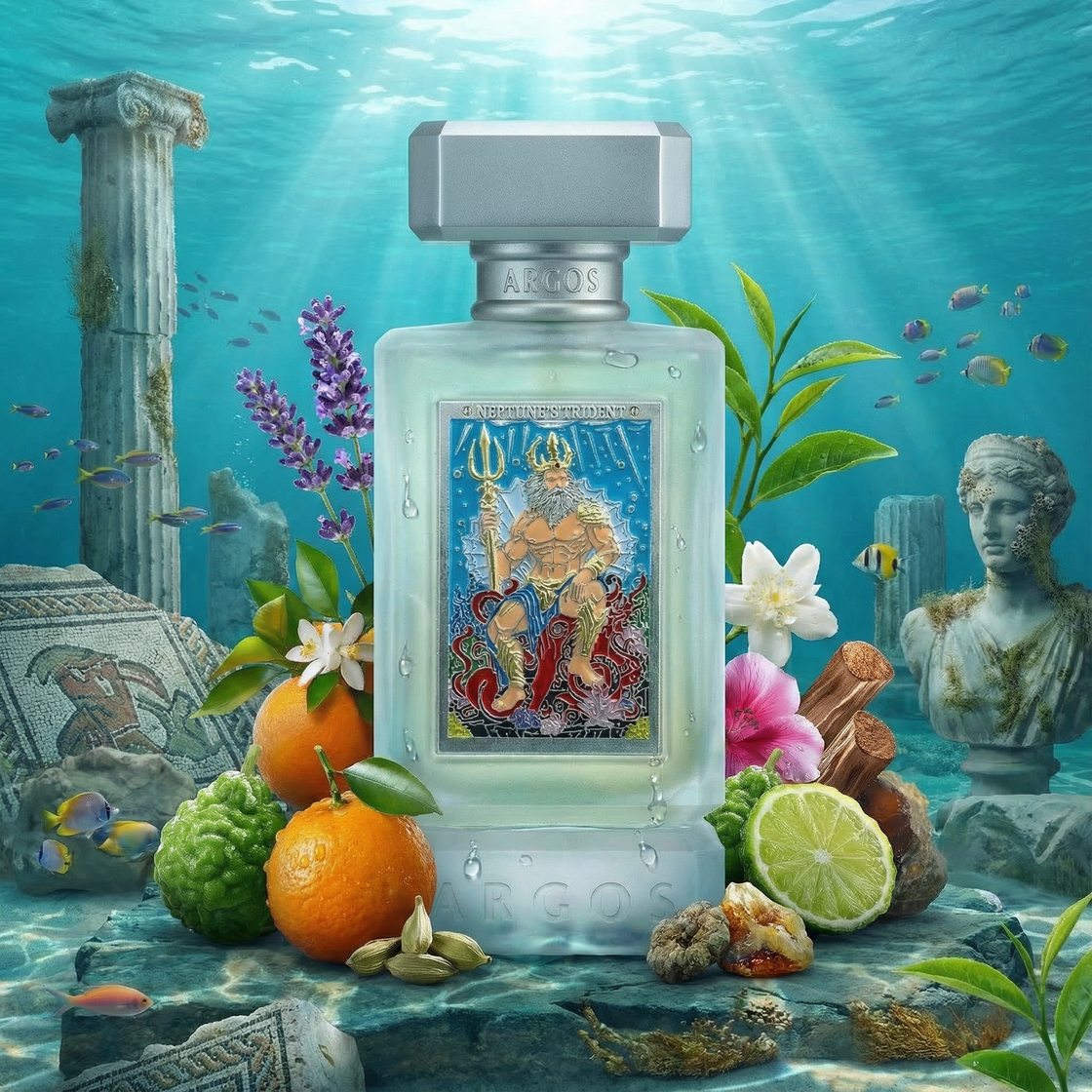 Essayez Neptune's Trident d'Argos sur la peau avec un décant Fragsplit de 1 ml, 2 ml, 5 ml ou 10 ml, disponible en Suisse et en France.