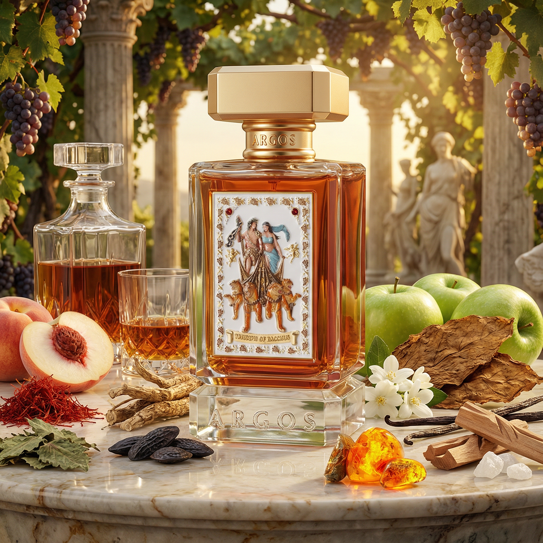 Essayez Triumph of Bacchus Extrait d'Argos en décant Fragsplit de 1 ml, 2 ml, 5 ml ou 10 ml, livré en Suisse et en France.