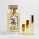 Décant Fragsplit de Triumph of Bacchus Extrait par Argos, aux accents de tabac, rhum et vanille, en formats 1 ml à 10 ml.