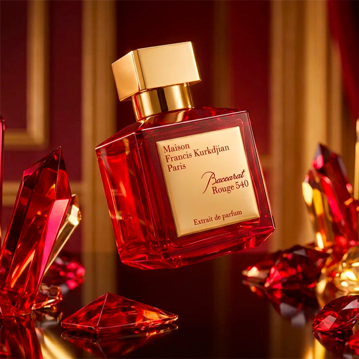 Baccarat Rouge 540 Extrait de Maison Francis Kurkdjian en petit format Fragsplit : échantillon 5 ml à essayer sur la peau, livré en Suisse et France.