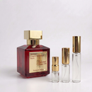 Décant Fragsplit de Baccarat Rouge 540 Extrait de Maison Francis Kurkdjian, échantillon unisexe 1 ml pour tester avant d’acheter en Suisse et France.
