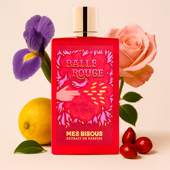 Décant Balle Rouge par Mes Bisous chez Fragsplit, disponible en 1 ml, 2 ml, 5 ml et 10 ml pour découvrir le parfum sur la peau.