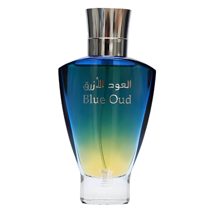 Échantillon de Blue Oud signé Arabian Oud : un petit format Fragsplit pour tester ses notes boisées avant achat, livré en Suisse et en France.