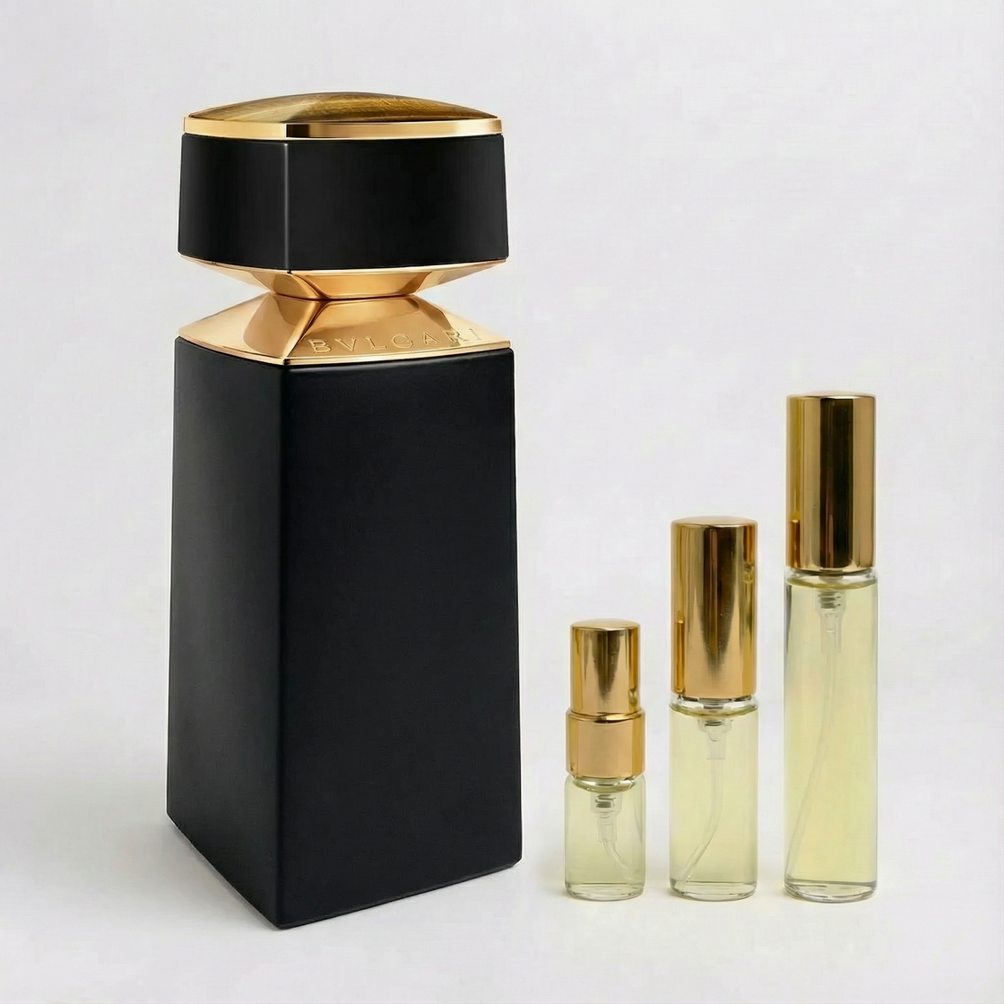 Décant Fragsplit de Tygar par Bvlgari, parfum masculin frais et boisé aux notes de pamplemousse, en formats 1ml, 2ml, 5ml ou 10ml.