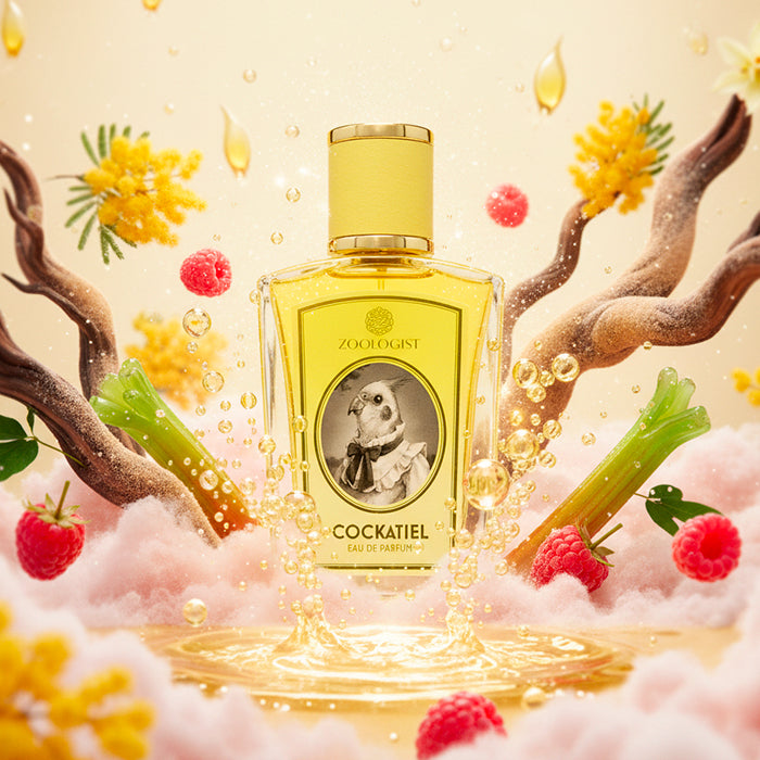 Essayez Cockatiel de Zoologist sur la peau avec un décant Fragsplit de 1 ml, 2 ml, 5 ml ou 10 ml, disponible en livraison en Suisse et France.