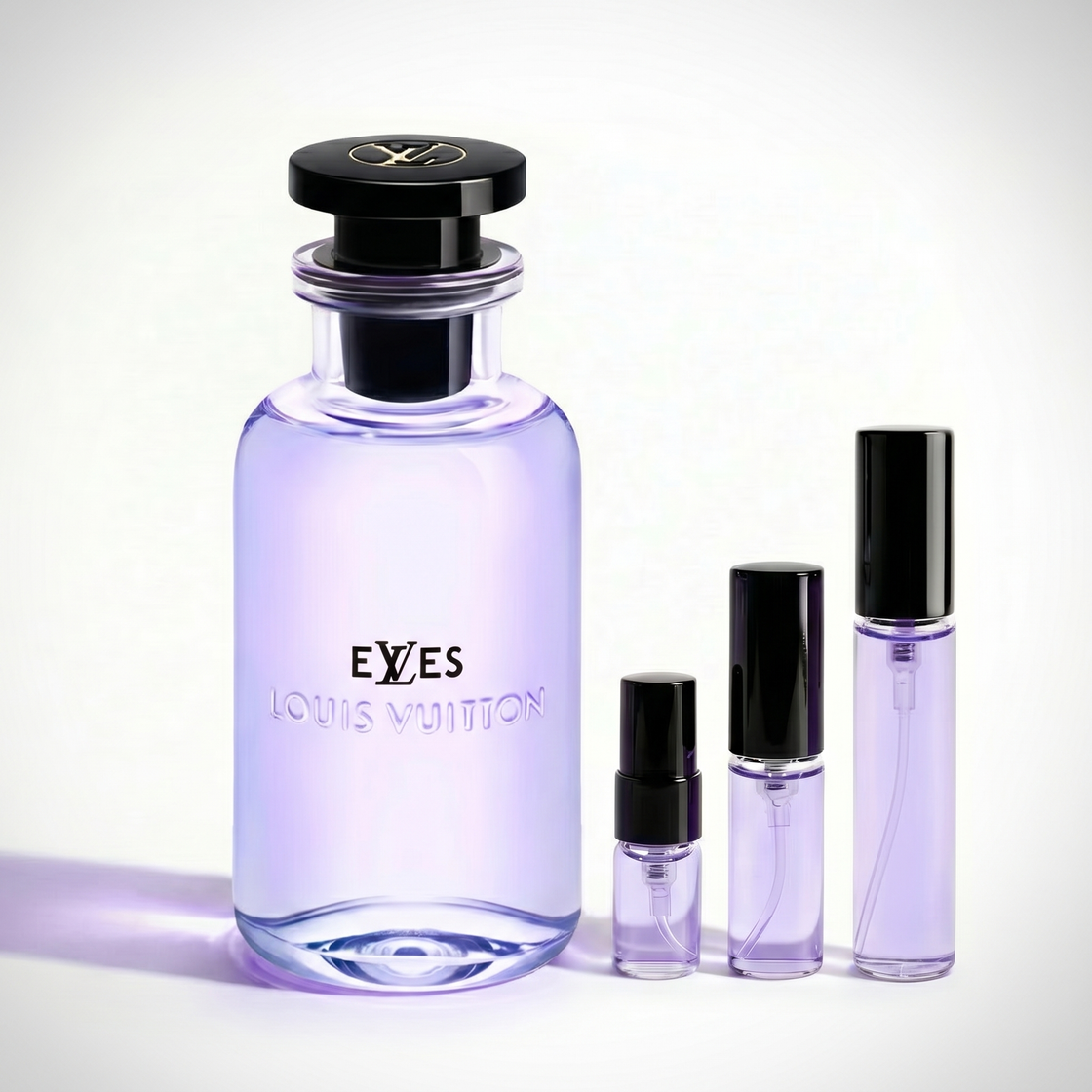 Décant Fragsplit d’Elves de Louis Vuitton, parfum unisexe à essayer sur la peau en formats 1 ml, 2 ml, 5 ml ou 10 ml, livré en Suisse et France.