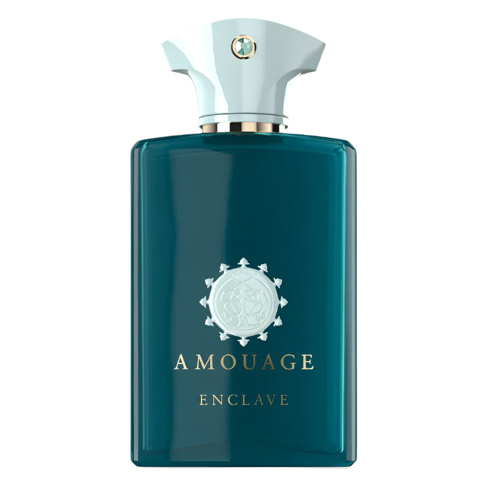 Échantillon du parfum Enclave d'Amouage, un petit format Fragsplit pour découvrir ses notes mentholées avant d'acheter le flacon.