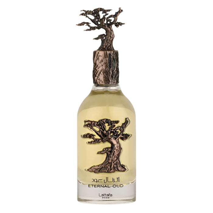 Échantillon Eternal Oud de Lattafa par Fragsplit : testez ses accords de prune, ambre, benjoin et oud avant achat, en 1, 2, 5 ou 10 ml.