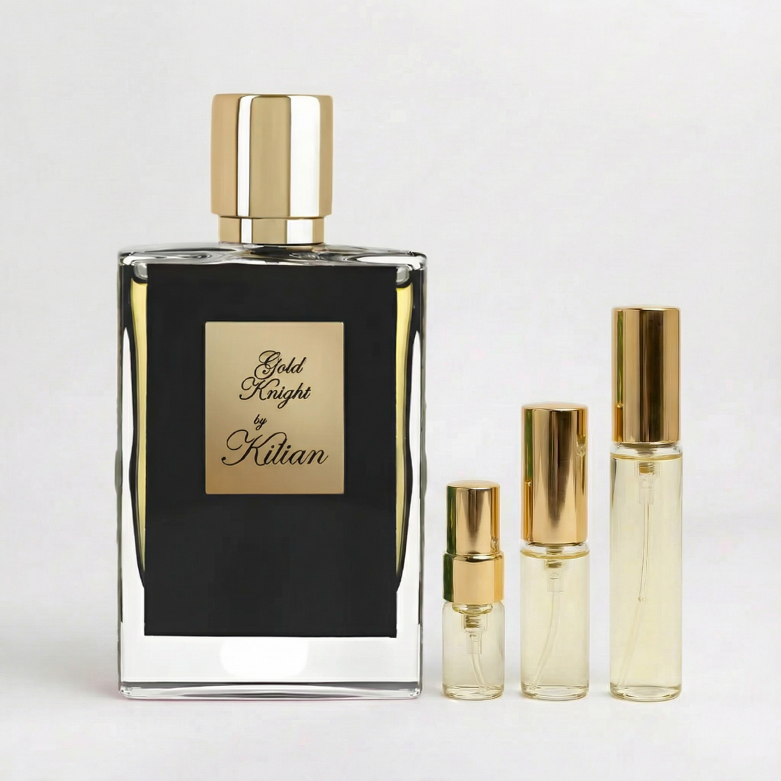 Décant Fragsplit de Gold Knight de Kilian, aux notes de miel, anis et vanille. Formats 1 ml à 10 ml, livraison en Suisse et en France.