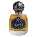 Échantillon Hayat de Kemi par Fragsplit, une composition boisée, épicée et ambrée à essayer avant achat, livrée en Suisse et en France.