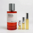 Décant Fragsplit d’Hibiscus Mahajad de Maison Crivelli, en formats 1 ml, 2 ml, 5 ml ou 10 ml pour essayer ce parfum sur la peau.