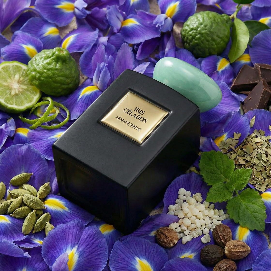 Essayez Iris Céladon par Armani Privé avec un décant Fragsplit, disponible en 1 ml, 2 ml, 5 ml et 10 ml, livré en Suisse et en France.