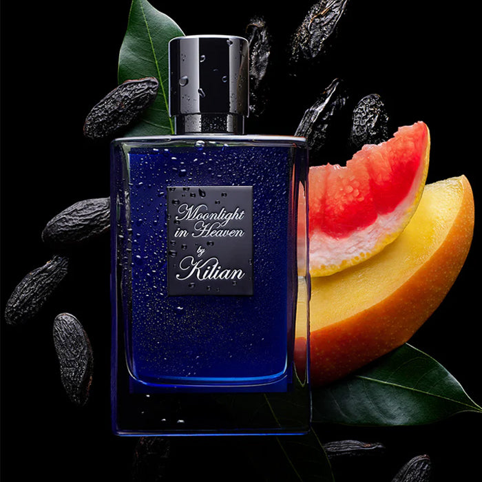 Échantillon Fragsplit Moonlight in Heaven de Kilian : essayez sur la peau la mangue et le coco avant achat, en formats 1 ml, 2 ml, 5 ml et 10 ml.