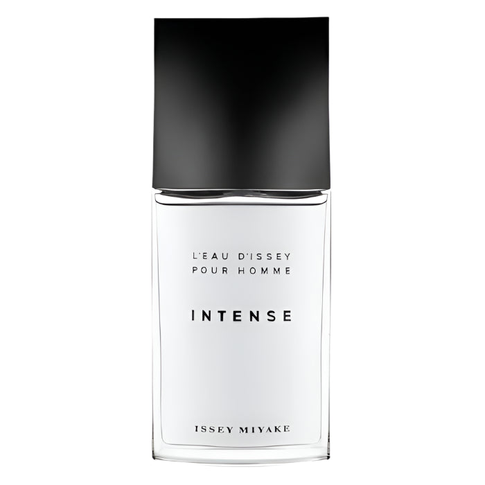 Échantillon L'Eau d'Issey Intense d'Issey Miyake chez Fragsplit, aux notes d'agrumes, d'épices et d'encens, en formats 1 ml, 2 ml, 5 ml ou 10 ml.