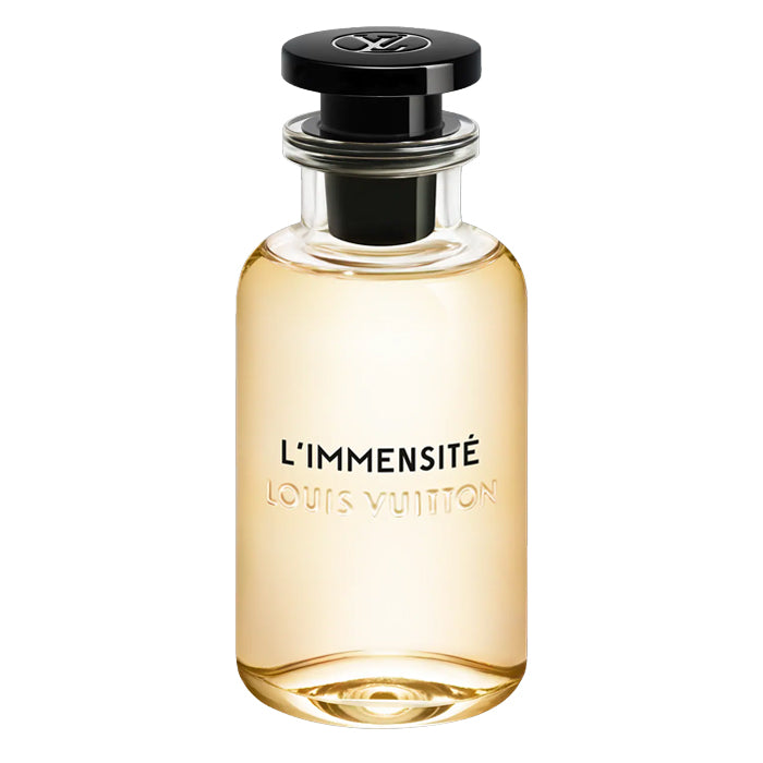 Échantillon de L'Immensité de Louis Vuitton par Fragsplit, idéal pour tester sur la peau ses accords frais d'agrumes, de gingembre et d'ambre.