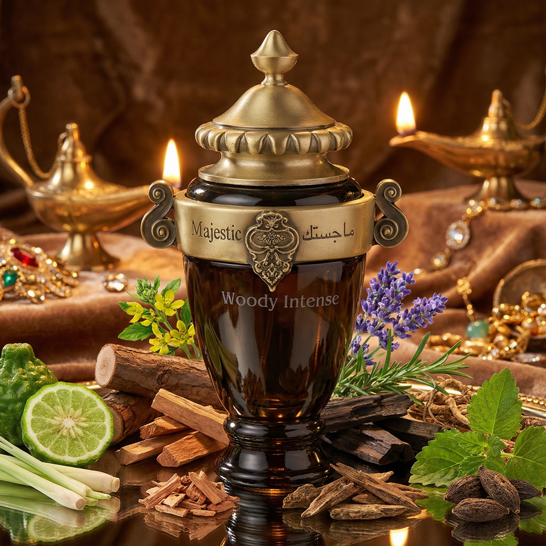 Essayez Majestic Woody Intense par Arabian Oud avec un décant Fragsplit de 1 ml à 10 ml, idéal pour le porter sur la peau avant d’acheter.