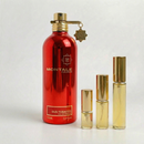 Décant Oud Tobacco de Montale par Fragsplit, aux notes de oud, tabac, agrumes et épices, en formats 1 ml à 10 ml, livré en Suisse et France.