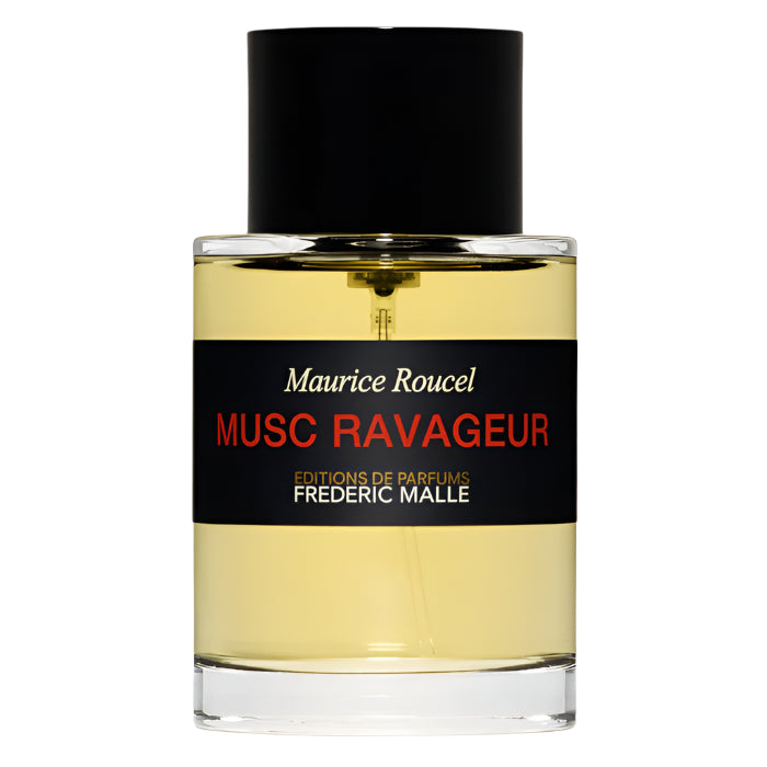 Échantillon Musc Ravageur de Frederic Malle chez Fragsplit, en formats 1 ml, 2 ml, 5 ml ou 10 ml pour tester ce parfum chaud avant achat.