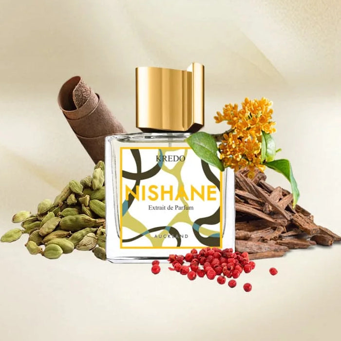 Essayez Kredo de Nishane sur la peau avec un décant Fragsplit de 1 ml, 2 ml, 5 ml ou 10 ml, livré en Suisse et en France.
