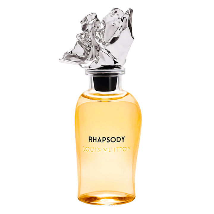 Échantillon Rhapsody de Louis Vuitton par Fragsplit : testez son accord chypré floral sur la peau avant achat, en petit format de 1 ml à 10 ml.