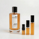Décant Fragsplit de Roses Vanille par Mancera, parfum unisexe aux notes de rose et vanille, en formats 1 ml à 10 ml, livré en Suisse et France.
