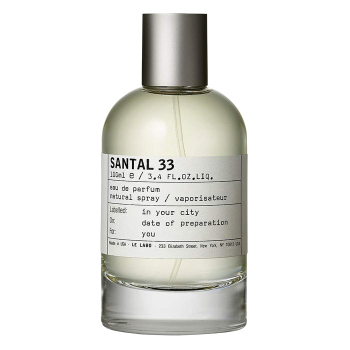 Échantillon Santal 33 de Le Labo chez Fragsplit, en petit format pratique pour tester avant d’acheter, livré en Suisse et en France.
