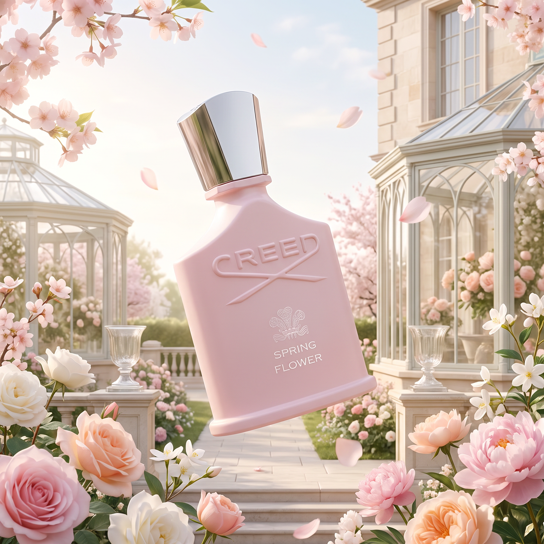 Probe Fragsplit Spring Flower von Creed, eine praktische Abfüllung für Damen, um den Duft vor dem Kauf auf der Haut in der Schweiz oder in Frankreich zu testen.