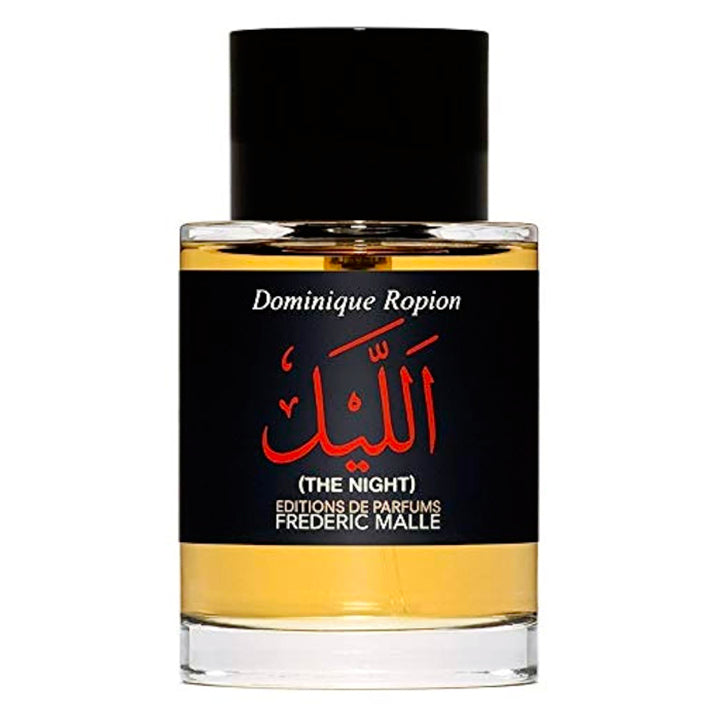 Échantillon de The Night de Frederic Malle chez Fragsplit : un petit format pour tester ses notes de rose et de oud avant d’acheter.