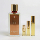 Décant Fragsplit de Tilia par Marc-Antoine Barrois, aux notes de tilleul, mimosa et jasmin, en formats 1ml, 2ml, 5ml et 10ml.