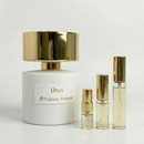 Décant Ursa de Tiziana Terenzi par Fragsplit, parfum unisexe aux accents de rhum, tabac et oud, en formats 1 ml, 2 ml, 5 ml ou 10 ml.