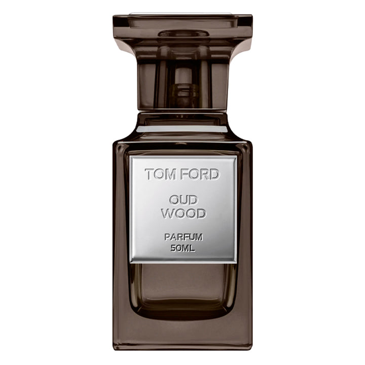 Échantillon Oud Wood Parfum de Tom Ford par Fragsplit, petit format idéal pour tester ses notes boisées avant achat, livré en Suisse et en France.