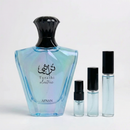 Décant Fragsplit de Turathi Electric par Afnan, en formats 1ml, 2ml, 5ml ou 10ml pour essayer sur la peau avant d’acheter, livré en Suisse et France.
