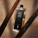 Un Bois Vanille de Serge Lutens en sample officiel Fragsplit, échantillon original pour essayer sur la peau avant achat, envoi Suisse et France.