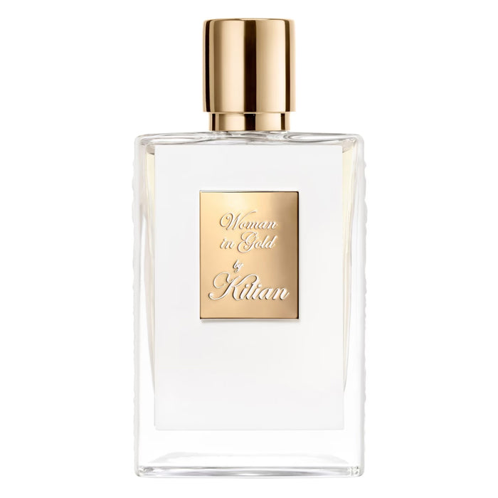 Échantillon Woman in Gold de Kilian par Fragsplit : testez sur la peau ses notes de rose, vanille et fève tonka avant d’acheter.