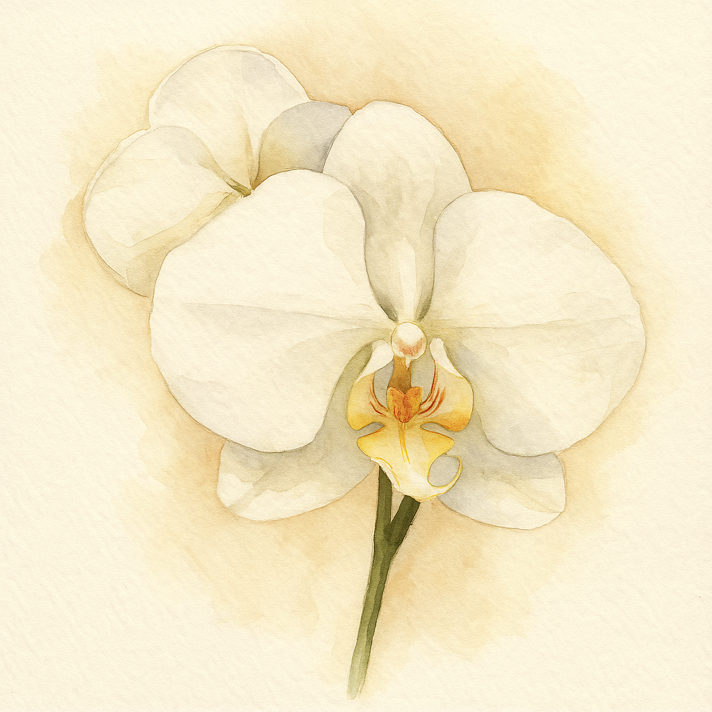 Orchidée blanche